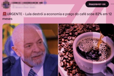 Não há referências a fontes que tenham servido de embasamento à publicação -  (crédito: Reprodução/Comprova)
