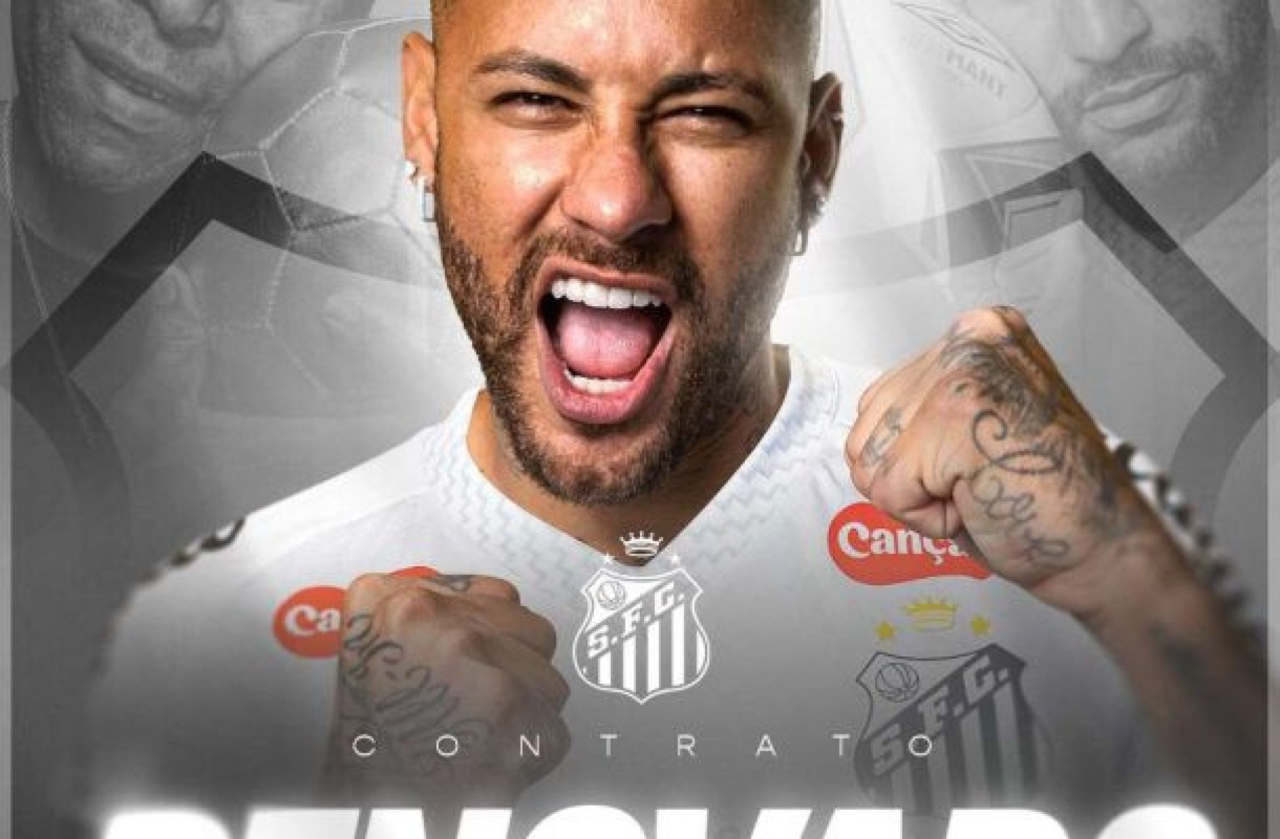 Neymar renova com o Santos até o final de 2025 Neymar renova com o Santos até o final de 2025