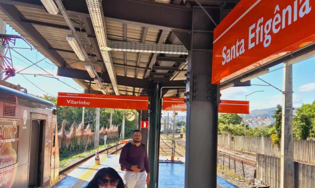 Nova etapa da revitaliza&ccedil;&atilde;o da linha 1 do metr&ocirc; de BH ocorrer&aacute; entre as esta&ccedil;&otilde;es Santa Efig&ecirc;nia e Horto -  (crédito: Jair Amaral / EM / D.A Press)
