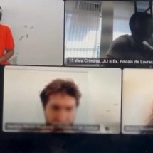 Detento fez ameaças durante audiência de custódia remota -  (crédito: Reprodução)