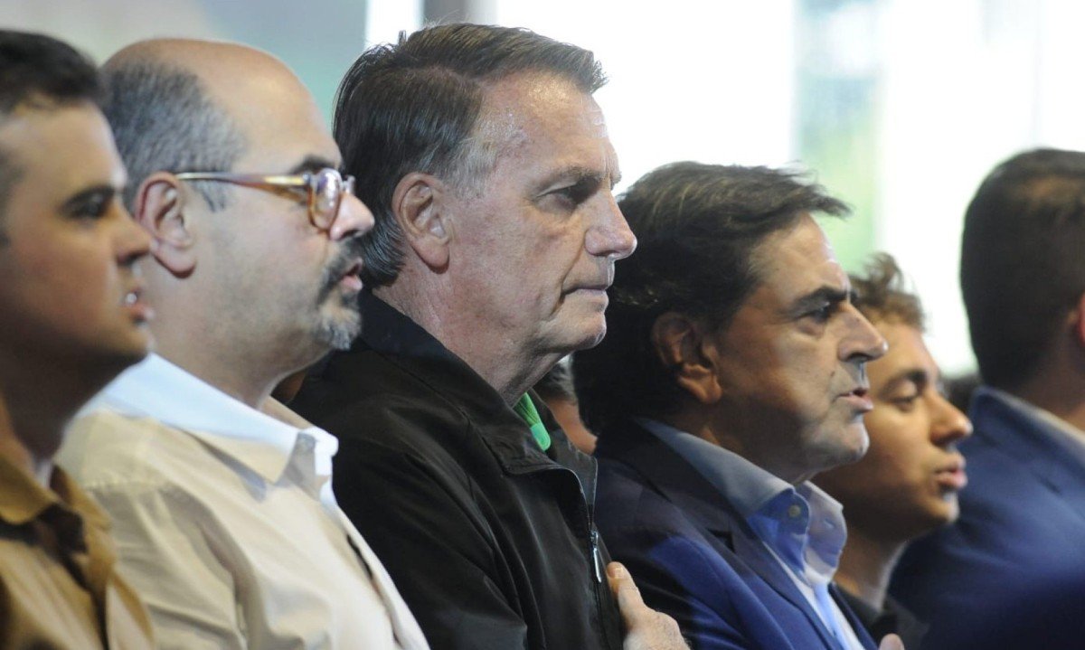 Ex-presidente Jair Bolsonaro vem a Belo Horizonte para tratar das estrategias do Partido Liberal nas eleições de 2026 -  (crédito: Alexandre Guzanshe/EM/D.A Press)