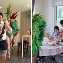 Estrangeiro cria churrascaria brasileira em casa com direito a samba - Instagram / @pov_husband