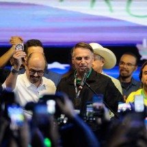 Pré-candidato, Simões cola em Bolsonaro durante visita a BH - ALEXANDRE GUZANSHE/EM/D.A. PRESS