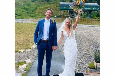 Jake Rosencranz e a esposa, no casamento dos dois -  (crédito: Acervo pessoal)