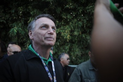 Ex-presidente Jair Bolsonaro esteve em Belo Horizonte para participar de agenda com correligionários e se reunir com o vice-governador Mateus Simões -  (crédito: Alexandre Guzanshe/EM/D.A Press)