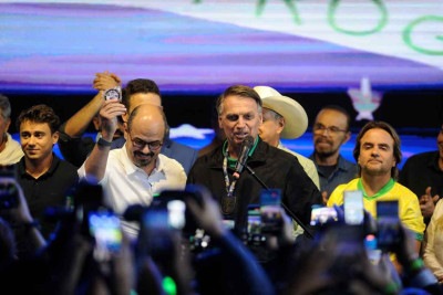 Mateus Simões recebeu de Bolsonaro a medalha de 'imbrochável', 'imorrível' e 'incomível' -  (crédito: ALEXANDRE GUZANSHE/EM/D.A. PRESS)