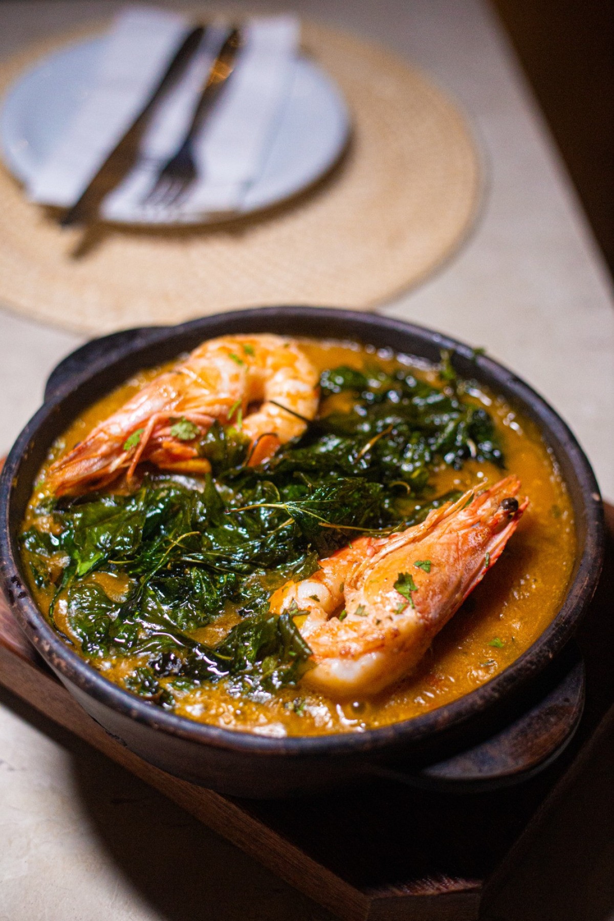 Na unidade Tapajós, a maioria dos pratos principais, como a moqueca de peixe, são para compartilhar
