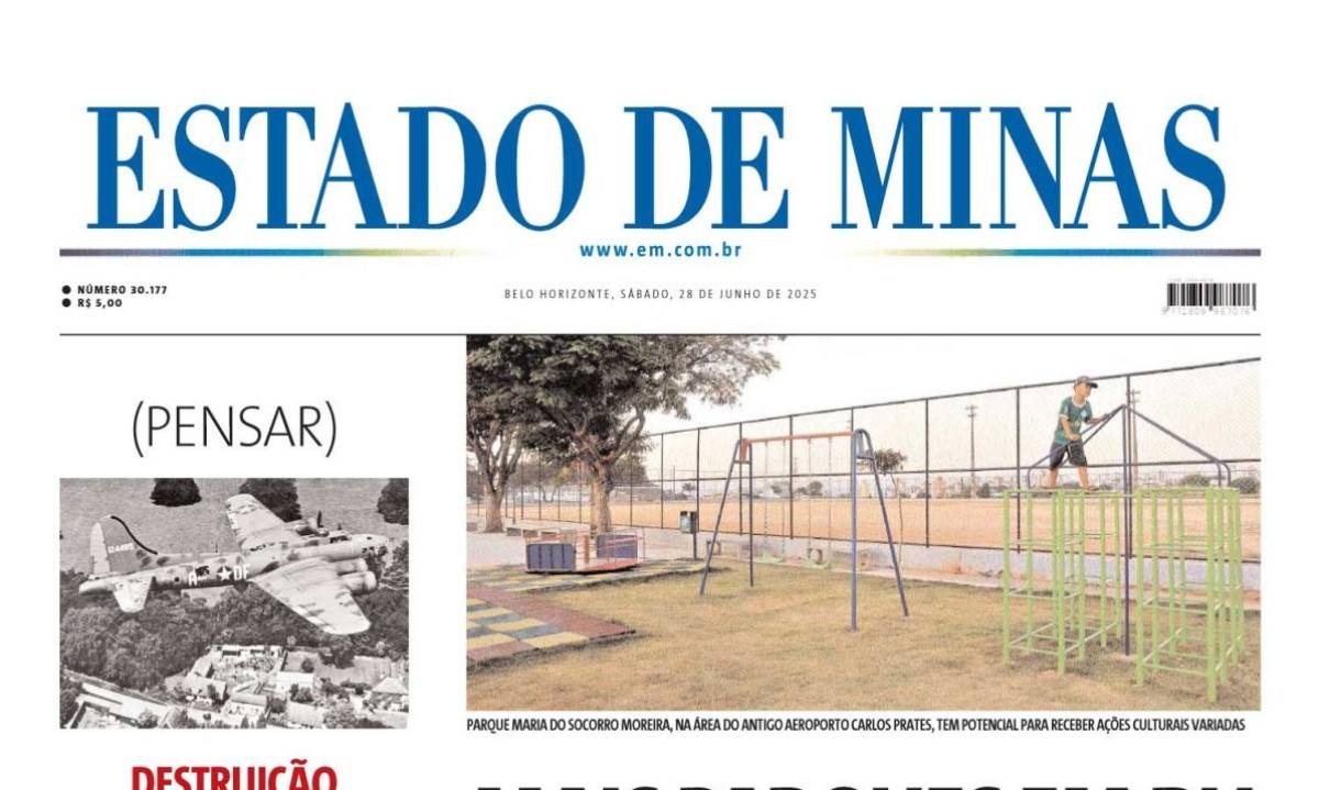Estado de Minas - (crédito: Capa do Estado de Minas)