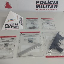 MG: adolescentes apreendidos com drogas e submetralhadora usada em crime - Divulgação/PMMG