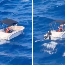 Vídeo: mulher é resgatada depois de passar 5 dias à deriva no mar - Reprodução / redes sociais