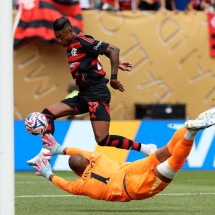 Maior rival do Atlético na disputa do Mundial de Clubes, o Flamengo, de Bruno Henrique, venceu o Chelsea por 3 a 1 na fase de grupos e terminou em primeiro lugar no seu grupo -  (crédito: Frank Fife/AFP)