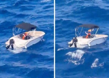 Mary foi encontrada por outro turista, que levou 40 minutos para resgatá-la -  (crédito: Reprodução / redes sociais)