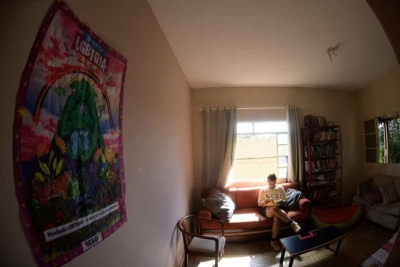 Instalações do Centro de convivência LGBTQIAPN+ akasulo, que funciona no barreiro -  (crédito: Leandro Couri/EM/D.a press)