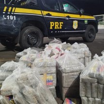 PRF intercepta mais de 300kg de maconha com destino a BH na BR-262 - PRF/Divulgação
