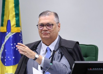 Dino aproveitou a relatoria de uma ação sobre o rompimento da barragem de Mariana (MG) para determinar que ordens de governos estrangeiros não podem ser aplicadas no Brasil sem homologação do Supremo -  (crédito: Rosinei Coutinho/STF)
