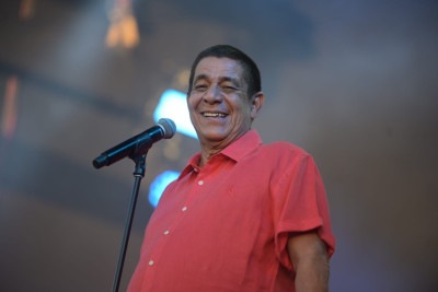 Na tarde deste sábado, Zeca Pagodinho levou seu alto astral para o palco montado no Parque Ecológico da Pampulha -  (crédito: Leandro Couri/EM/D.A Press)