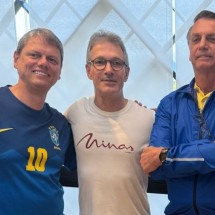 Zema com Bolsonaro e Tarcísio: "Unidos pelo futuro do Brasil"