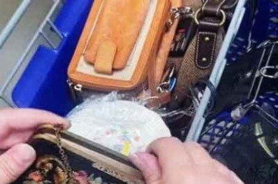 Uma cena comovente viralizou recentemente nas redes sociais dos Estados Unidos. Nela, Kaylee mostra uma bolsa floral vintage à venda por US$ 5,99 (R$ 36). Contudo, em seu interior havia um bilhete escrito à mão, que chamou a atenção e trouxe à tona histórias curiosas. -  (crédito:  Reprodução de Rede Social)