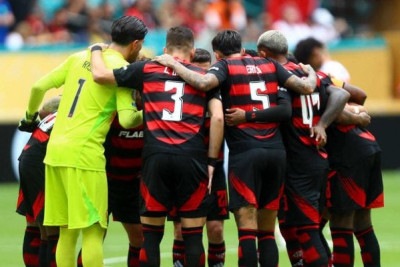 O Flamengo enfrentou o Bayern, pelas oitavas de final do Mundial de Clubes. O jogo deste domingo, 29/6, foi no Hard Rock, em Miami. No fim, Bayern 4 a 2. Foto: Gilvan de Souza -  (crédito: Gilvan de Souza/Flamengo)