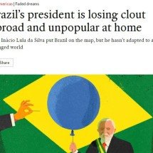 Lula é incoerente no exterior e impopular no Brasil, diz revista britânica - Reprodu&ccedil;&atilde;o/The Economist