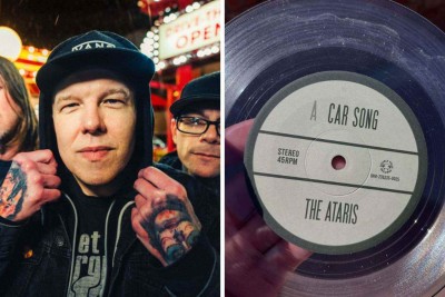 Vinil do single 'Car song' foi prensado com as cinzas do pai do vocalista do The Ataris, Kris Roe -  (crédito: The Ataris)