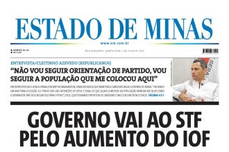 Capa impressa do Estado de Minas de 2/7/2025