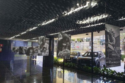 A exposição é composta por fotos em preto e branco tiradas pelo ministro do STJ, Sebastião Reis Júnior -  (crédito: Andréa Mesquita/Divulgação)