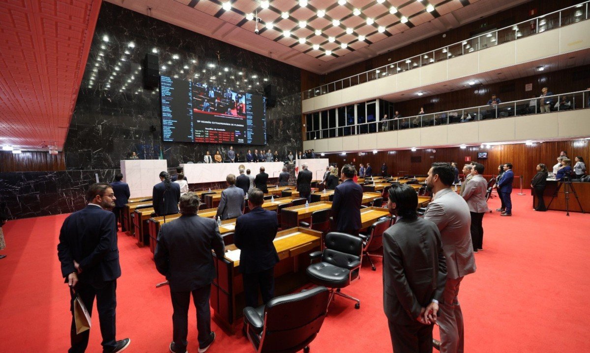 Reuni&atilde;o de Plen&aacute;rio desta quarta selou a autoriza&ccedil;&atilde;o para o estado entregar a Codemig &agrave; Uni&atilde;o -  (crédito: Luiz Santana/ALMG)