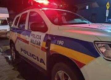 Policial militar foi agredido por um homem de 55 anos -  (crédito: PMMG/Divulga&ccedil;&atilde;o)