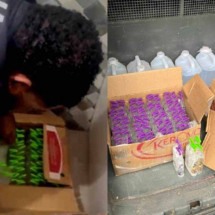 Mais de 30 litros de loló são encontrados em casa em obras de Juiz de Fora - Divulgação/Polícia Civil