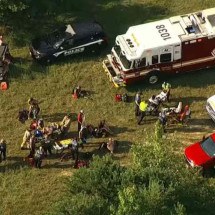 Avião usado em salto de paraquedas cai com 15 pessoas a bordo - WCAU via NBC News