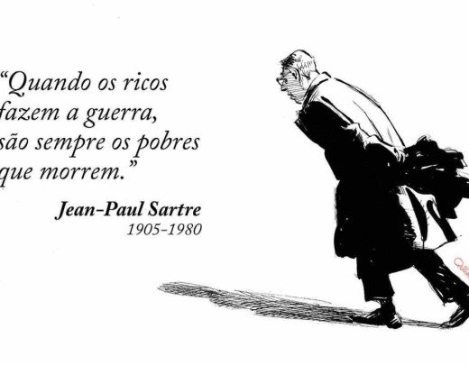 Frase de Jean Paul Sartre 1905 - 1980 -  (crédito: Quinho)