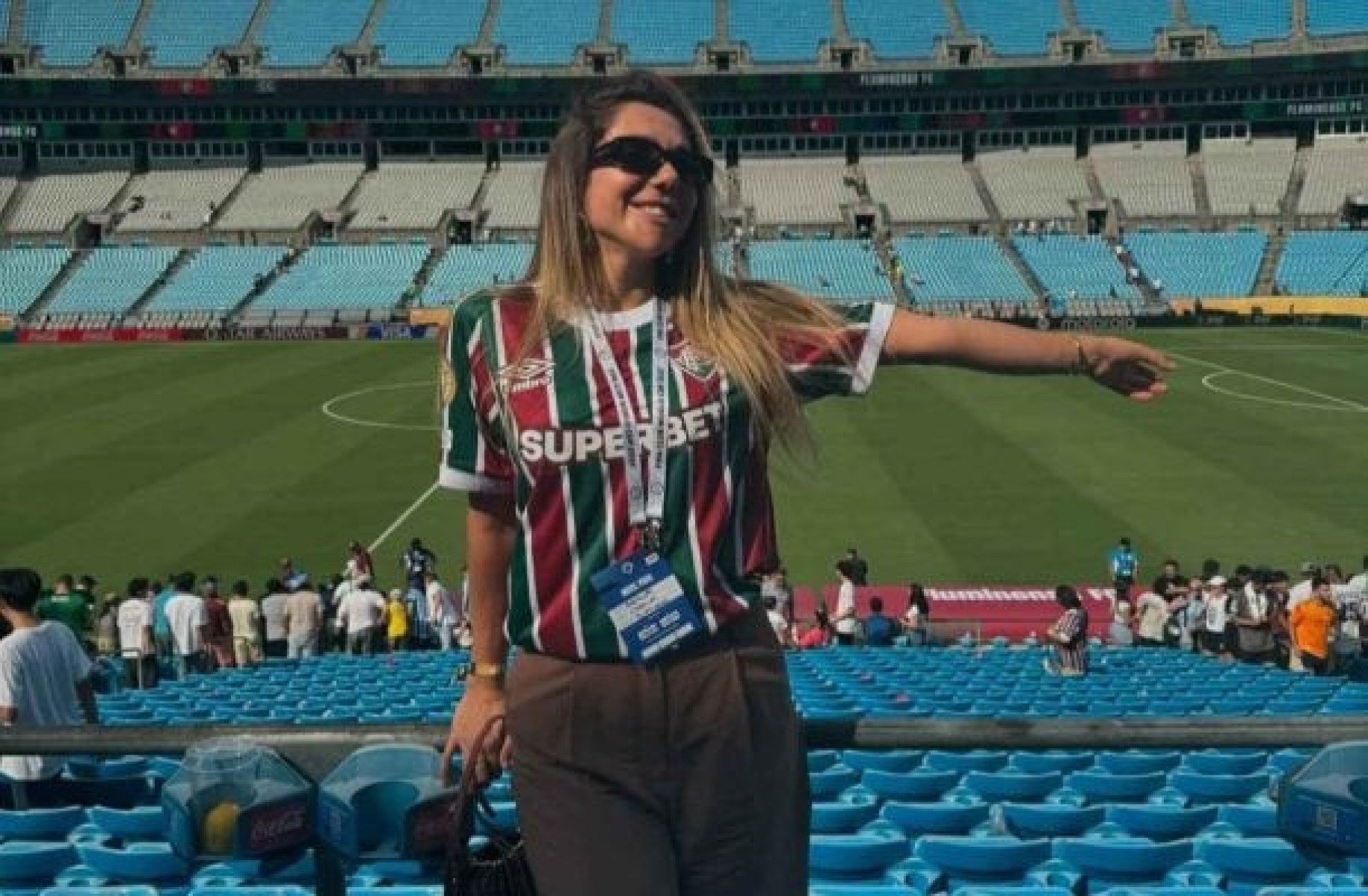 Filha de Renato Gaúcho acompanha o Fluminense no Mundial e tieta destaque