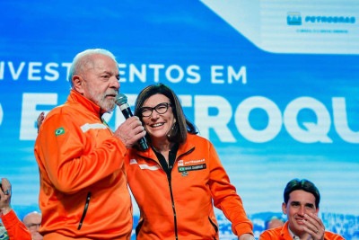 Presidente participou do anúncio de investimentos da Petrobras em refino e petroquímica no Rio de Janeiro -  (crédito:  Ricardo Stuckert / PR)