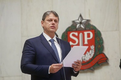 Tarcício de Freitas na posse do cargo de governador de São Paulo, em 01/01/2023 -  (crédito: Flickr/Governo do Estado de São Paulo)