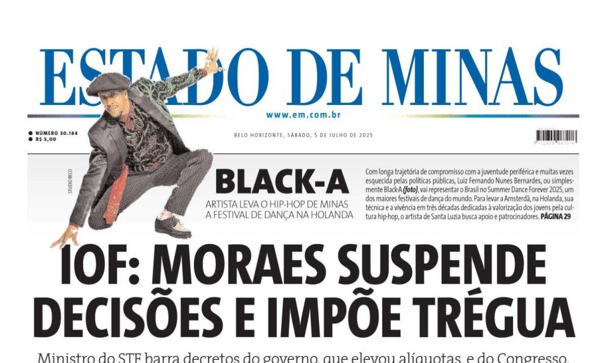 Estado de Minas - (crédito: Capa do Estado de Minas)