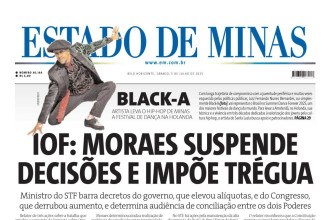 CONFIRA A CAPA DO ESTADO DE MINAS DO DIA 05/07/2025