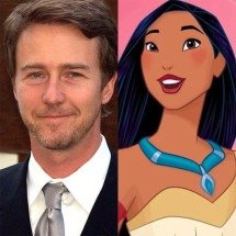 Edward Norton é descendente de Pocahontas; veja como ele descobriu - montagem / wikimedia commons / divulgação