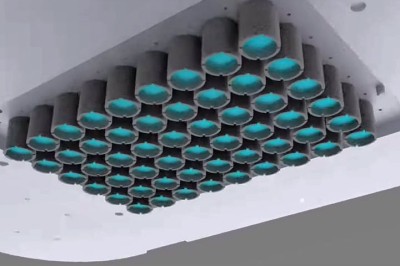Pesquisadores criaram um supermicroscópio que possui 54 câmeras paralelas que captam imagens e vídeos em 3D com resolução em Gigapixels.  -  (crédito: Youtube Canal Duke Engineering)