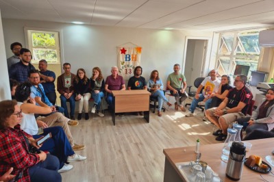 Aliados de Leninha dÃ£o coletiva de imprensa em Belo Horizonte -  (crédito: JAIR AMARAL/EM/DAPRESS)