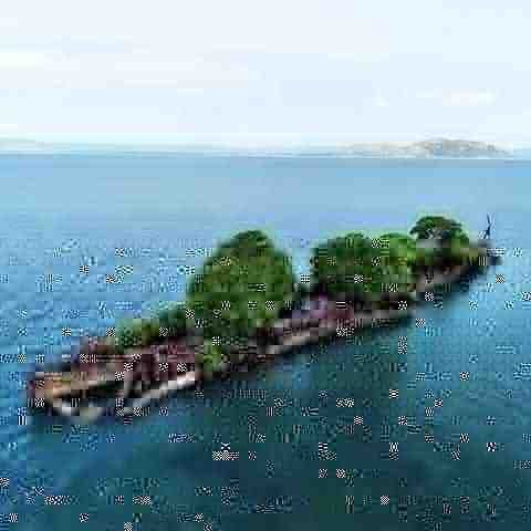 Parece até ilha: olha o que aconteceu com esse navio encalhado na Austrália - Reprodução de video ABC News