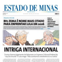 CONFIRA A CAPA DO ESTADO DE MINAS DO DIA 08/07/2025