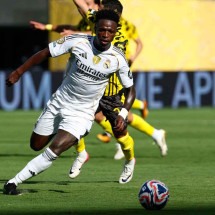 O atacante brasileiro Vini Jr. é uma das esperanças de gol do Real Madrid, hoje, pela Copa do Mundo de Clubes, diante do Paris Saint-Germain -  (crédito: FRANCK FIFE / AFP)
