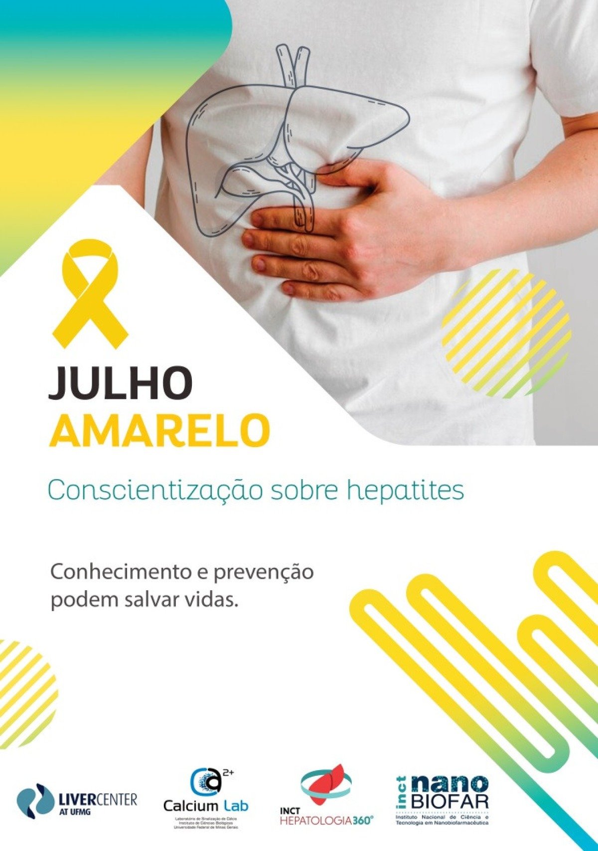 arte ilustração do Julho amarelo 