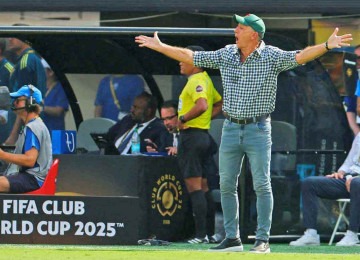 O técnico Renato Gaúcho tem a missão de manter a equipe do Fluminense mobilizada neste segundo semestre, como na Copa do Mundo de Clubes -  (crédito: FRANCK FIFE / AFP)