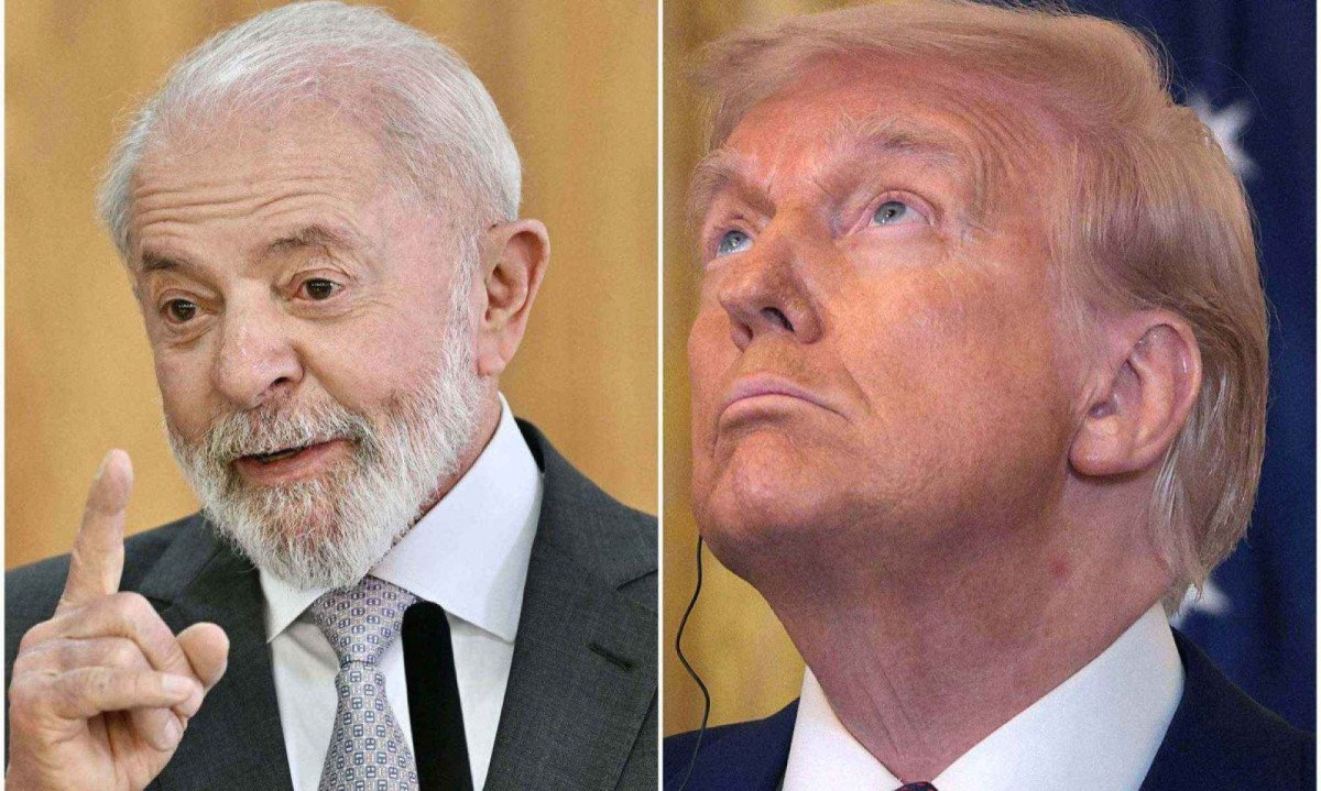 Lula e Trump; imagens meramente ilustrativas -  (crédito: EVARISTO SA / AFP e ALEX WONG / GETTY IMAGES NORTH AMERICA / Getty Images via AFP)