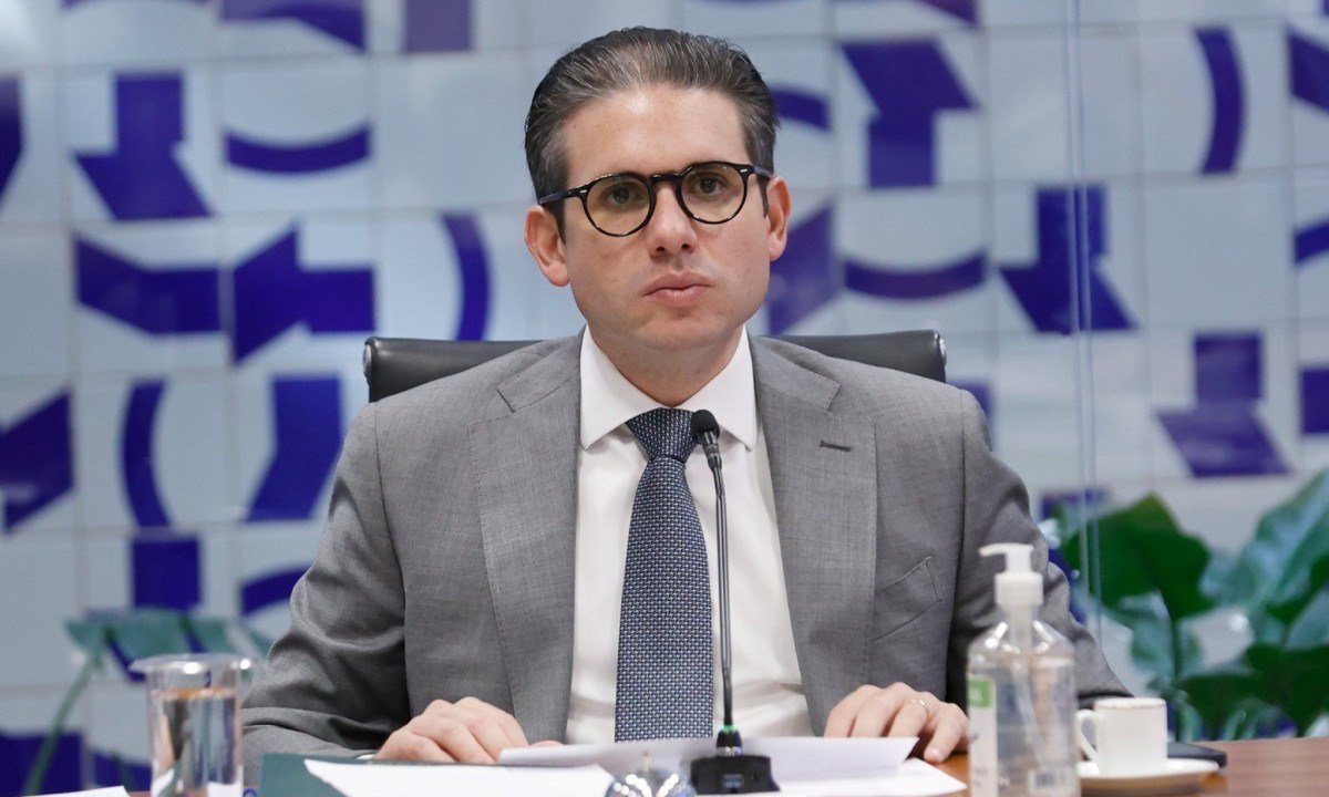 O presidente da Câmara dos Deputados, Hugo Motta, soltou uma nota sobre a decisão do presidente americano Donald Trump de taxar os produtos brasileiros em 50% -  (crédito: Marina Ramos / Câmara dos Deputados)