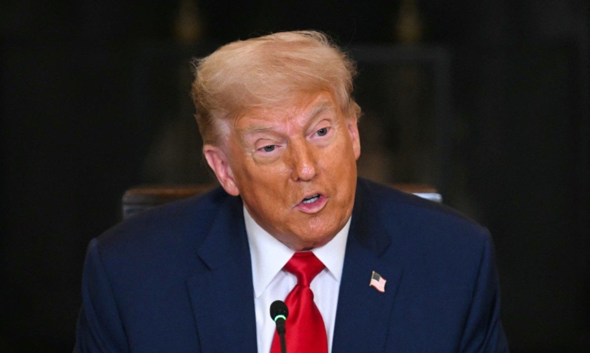 Presidente Donald Trump decidiu por tarifar em 50% os produtos brasileiros que entram no país -  (crédito: Jim WATSON / AFP)