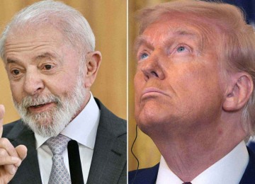 Lula e Trump; imagens meramente ilustrativas -  (crédito: EVARISTO SA / AFP e ALEX WONG / GETTY IMAGES NORTH AMERICA / Getty Images via AFP)