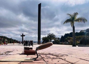 Praça do Papa será parcialmente liberada para o público em agosto deste ano -  (crédito: Edesio Ferreira/EM/D.A Press)